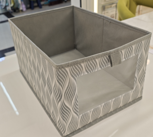 36*26*20cm lidless storage box * PVC window