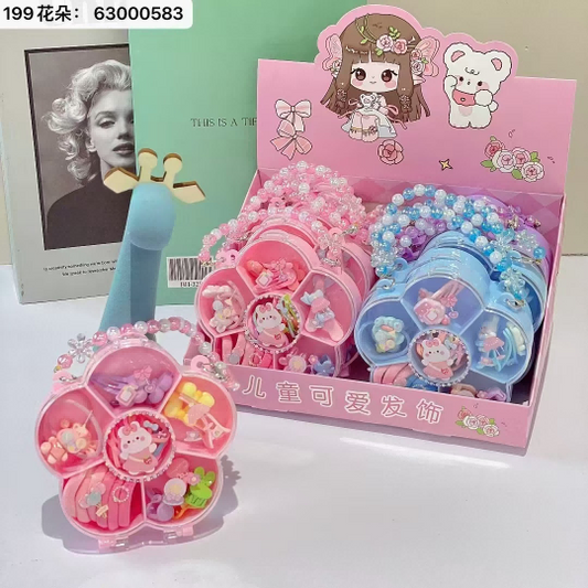 199 Flower Box Rabbit Head Flower Set