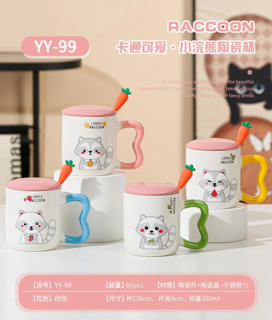 Taza de cerámica de mapache YY-99 