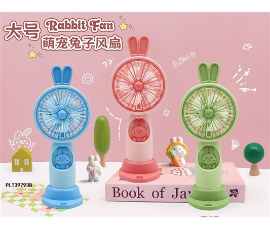 SY960B Large-sized Cute Pet Rabbit Rechargeable Fan, Light Color (First Gear)