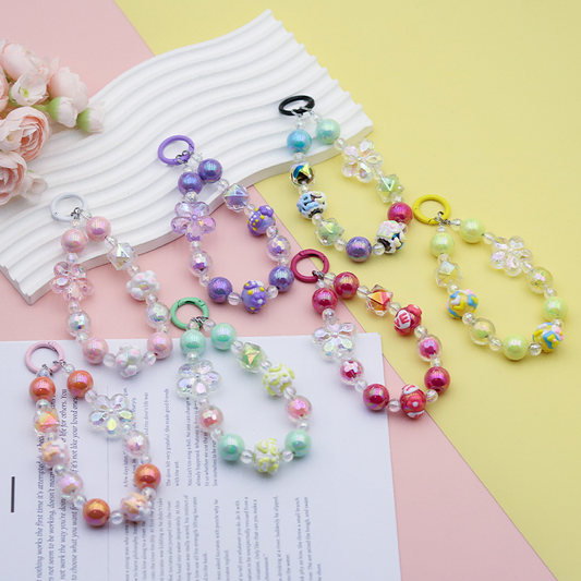 Hand - painted flower bracelet