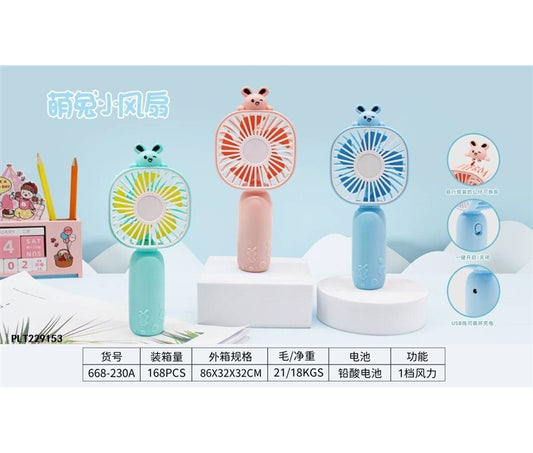 668-230A Cute Rabbit Mini Fan (1st Gear)