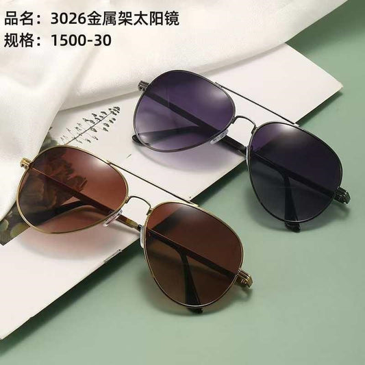 3026 metal frame sunglasses
