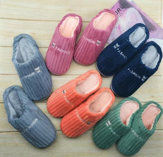 S-1148 two-color bottom cotton slippers 