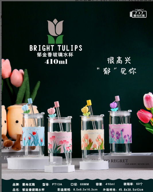 PT13A High Borosilicate Glass Cup 410ML