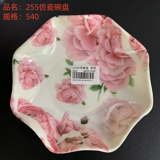 255 imitation porcelain bowls and plates