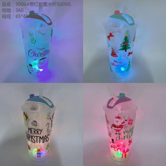 +9006A LED - equipped flip - top water cup 500ML