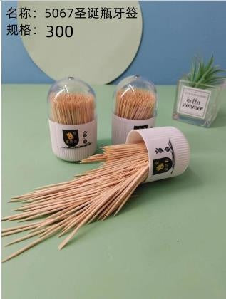 +5067 Christmas bottle toothpicks