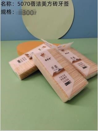 5070 Beijie American Square Brick Toothpicks