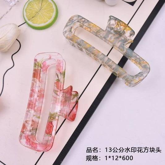 13cm water printed square claw