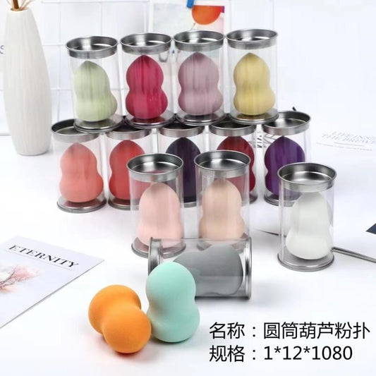 Cylindrical gourd powder puff