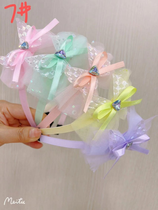 Large silk ribbon with drill bit buckle