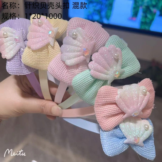 Knitted Shell Head Buttons, Mixed Styles