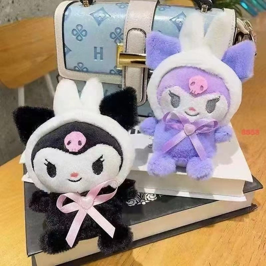Bowknot Kuromi plush pendant
