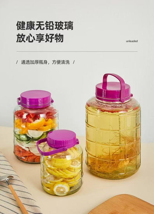 Square Glass Jar 8L 