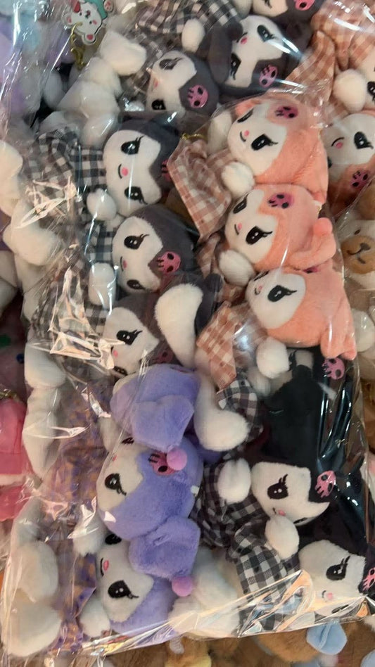 Kuromi plush keychain
