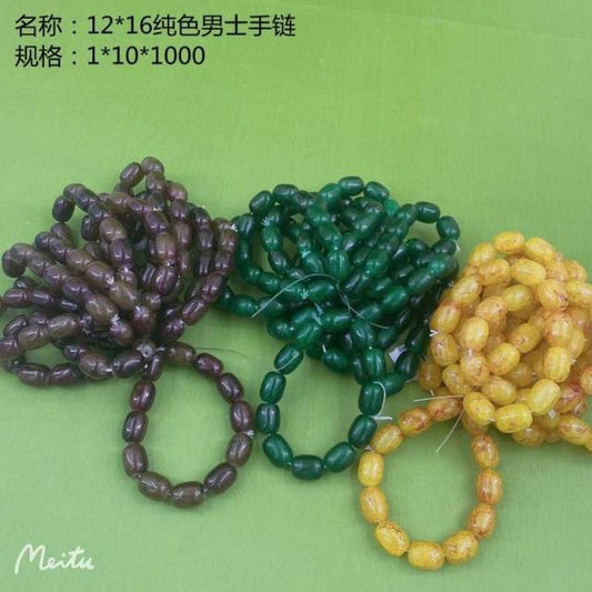 12*16 solid color men's bracelet