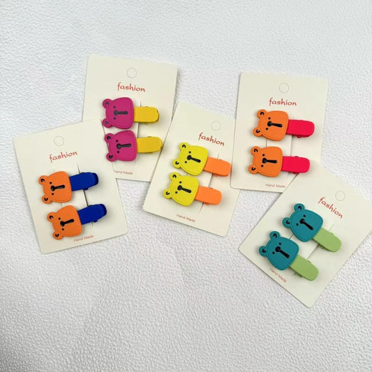 Colorful bear suit clip