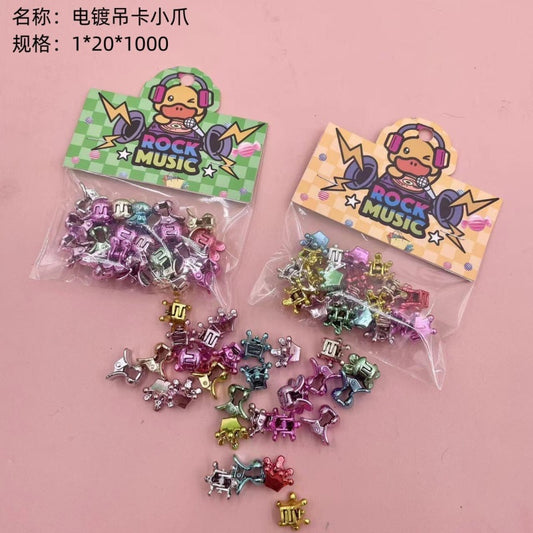 Small claws of electroplated hanging cards