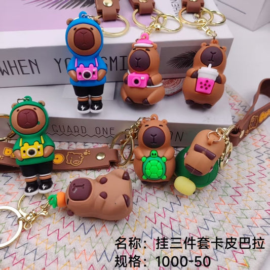 Hang three-piece set of capybara skin
