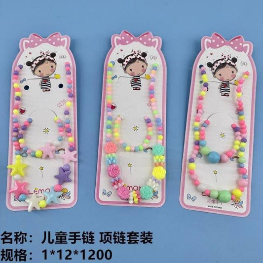 Children's bracelet and necklace set
