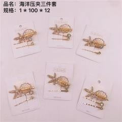 Ocean Pressing Clip Three-piece Set