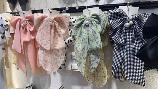 Xuefen Beaded Spring Clips, Mixed Styles
