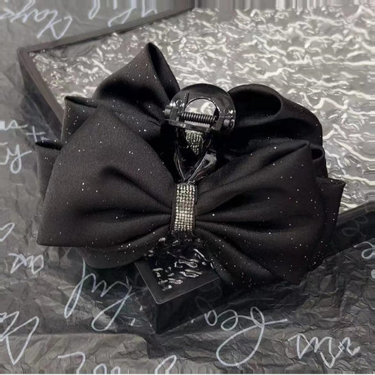 Chiffon star drill bow claw clip