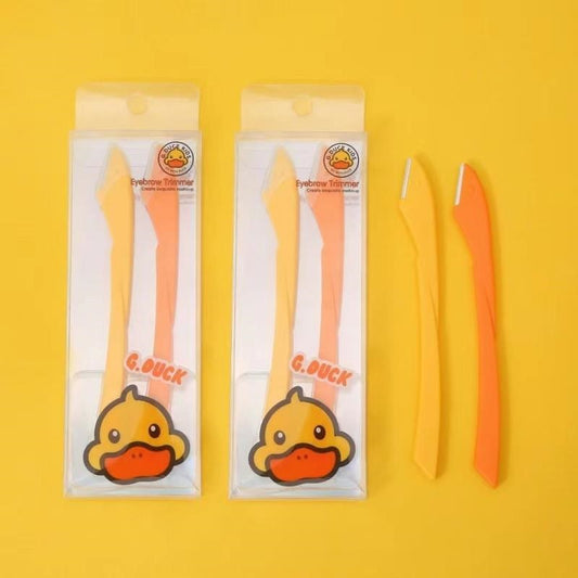 Small yellow duck two eyebrow knife G8803