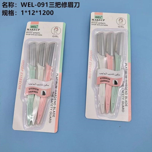 WEL-091 three eyebrow razors
