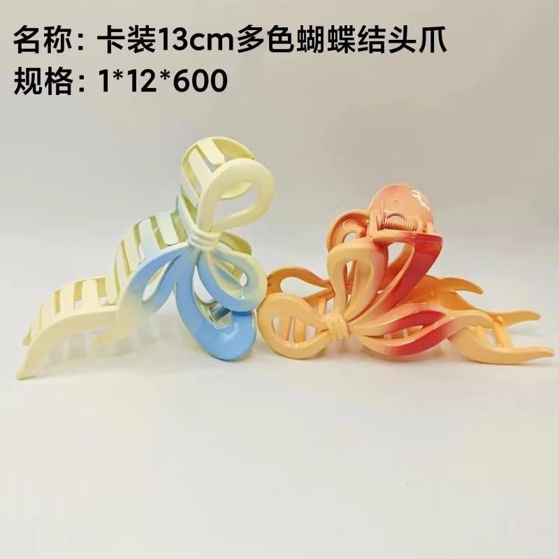 Card 13cm multicolor bow head claw