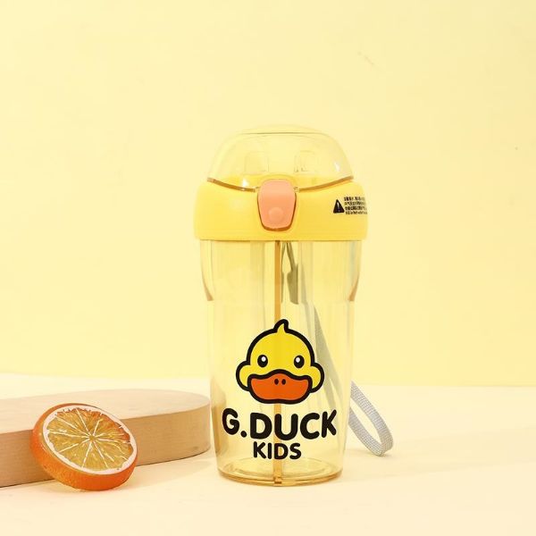 Rubber Duck Jelly Mao Double Drinking Cup - Yellow 