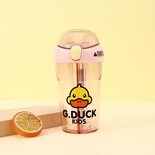 Yellow Duck Jelly Mao Shuang Drink Cup-Pink 430ml