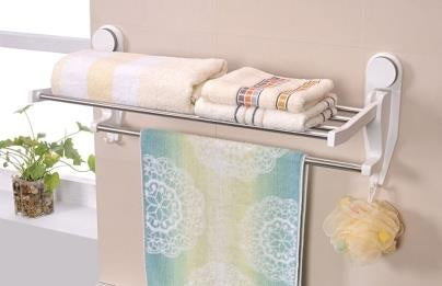 BQH8170 seamless stickers folding bath towel rack