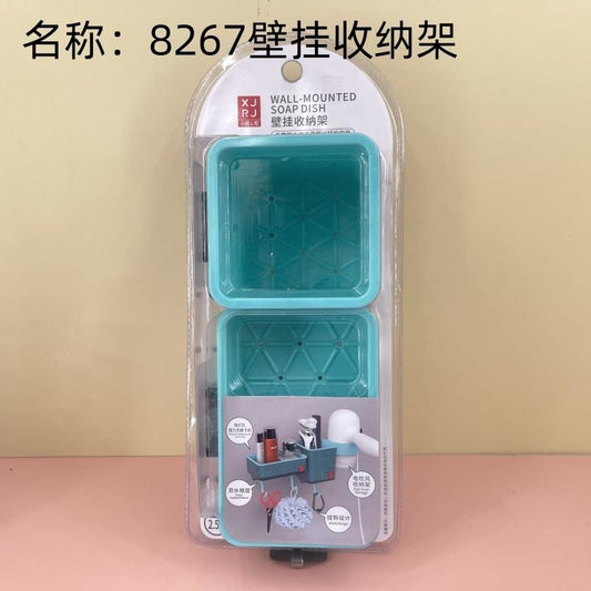 8267 crystal transparent wall-mounted toothbrush holder