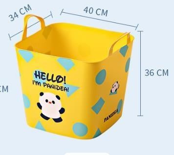 6076 Large Printed Soft Blue 28L Storage Barrel