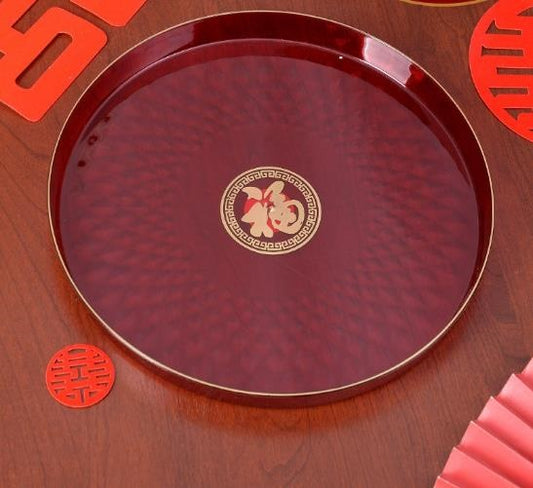 Y2217 Fu Zi Xi Shuang Shuang Fruit Plate 35CM