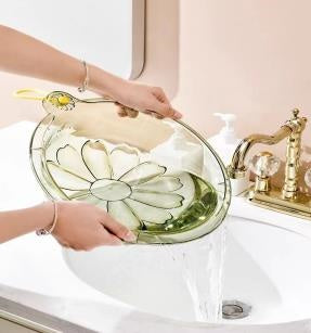 Discontinued -8805 flower bottom crystal basin