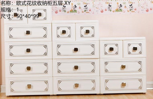 2855 European-style pattern storage cabinet five-layer XY