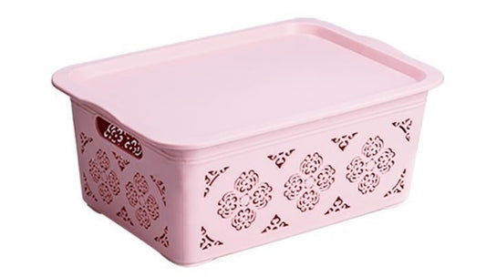 2381B Chinese Flower Language Storage Basket suit 6L