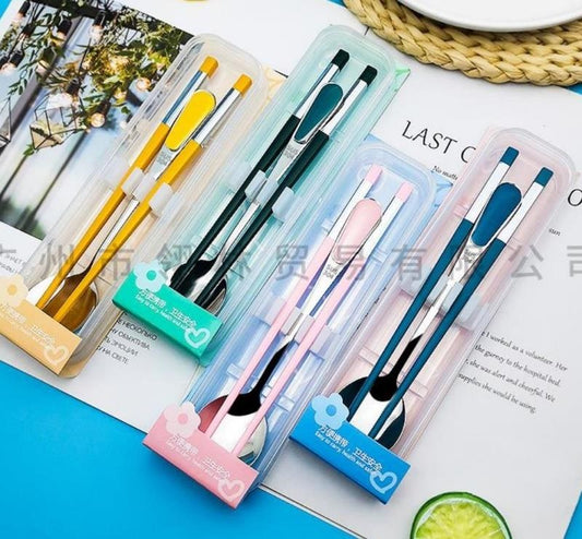 9299 simple alloy chopsticks two-piece set