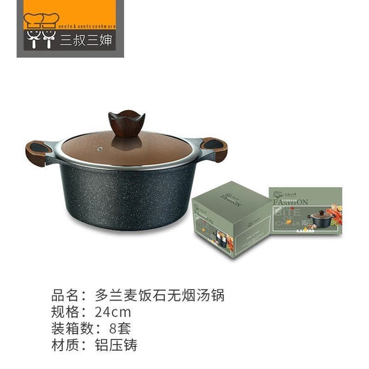 24 Doran Maifan Stone Fume-free Soup Pot Two-piece Set