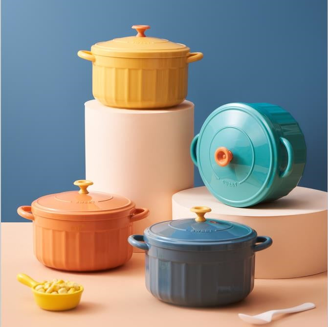 6022 enamel pot noodles bowl small size-stainless steel