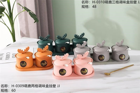 H-0310 Meng Lu San Ge Seasoning Box Wall JJ