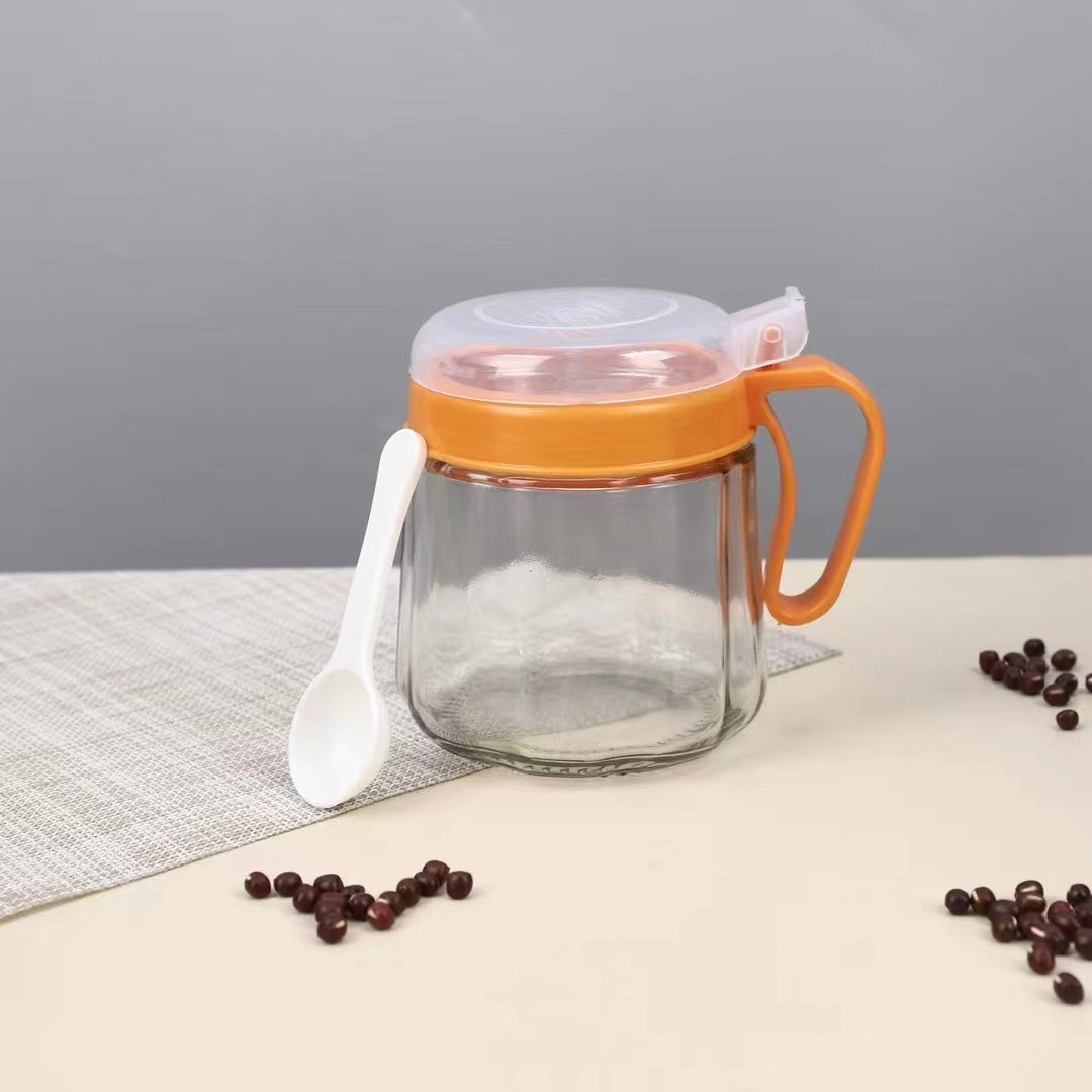 Single glass seasoning jar