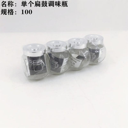 Single flat drum seasoning bottle