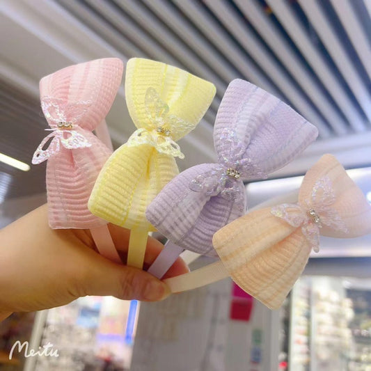 Solid Color Bow Tie Butterfly Buckle