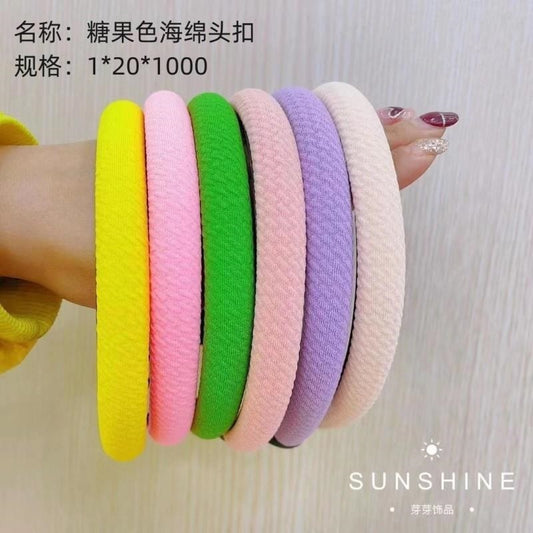 Candy color sponge head buckle