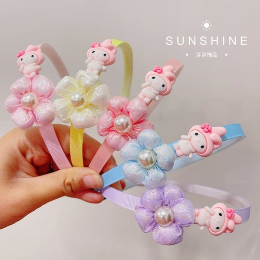 Bubble yarn flower cartoon head buckle