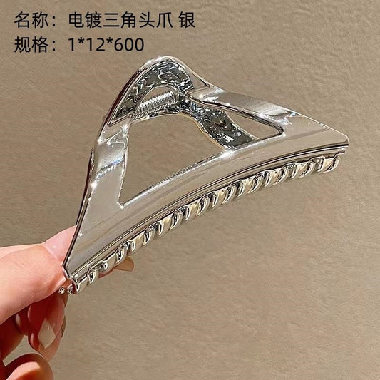 Silver plating triangle head claw
